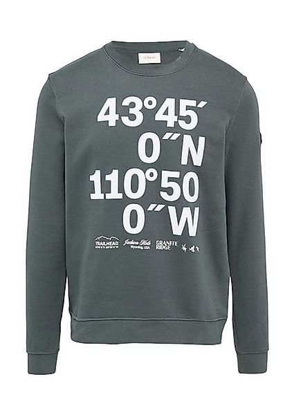 s.Oliver Sweatshirt Sweatshirt mit Flock-Print Applikation günstig online kaufen