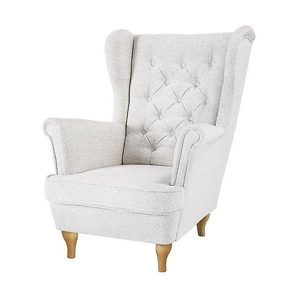 Beautysofa Ohrensessel Sessel FALCO Chesterfield Wohnzimmersessel günstig online kaufen