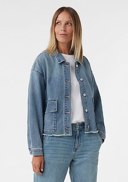 comma Funktionsjacke Indoor-Jacke Lässige Denimjacke mit günstig online kaufen