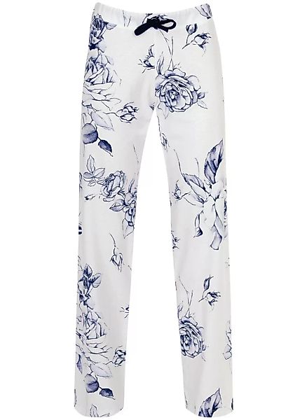 Trigema Jerseyhose "TRIGEMA Schlafanzughose mit modischem Rosen-Motiv" günstig online kaufen