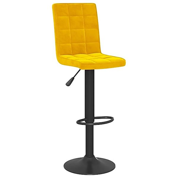 vidaXL Barhocker Barhocker Senfgelb Samt (1 günstig online kaufen