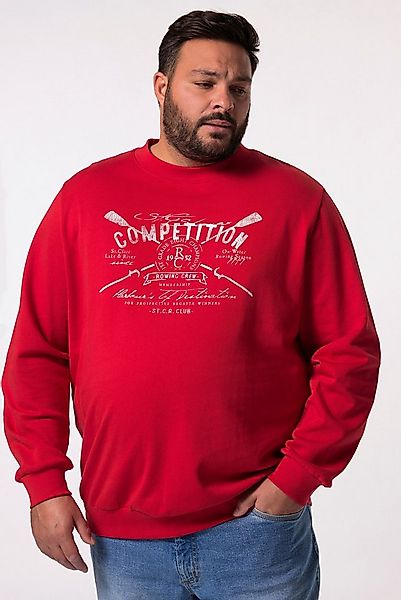 Men Plus Sweatshirt Sweatshirt Rundhals großer Druck günstig online kaufen