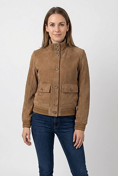Mauritius Lederjacke "MWDajana" Blouson aus Veloursleder günstig online kaufen