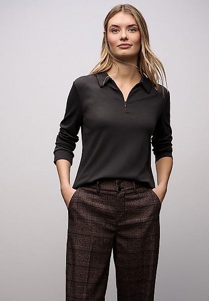 STREET ONE Poloshirt mit Zipper günstig online kaufen