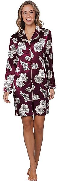 Pastunette Nachthemd Damen Satin Schlafshirt geknöpft (1-tlg) Edles Design günstig online kaufen