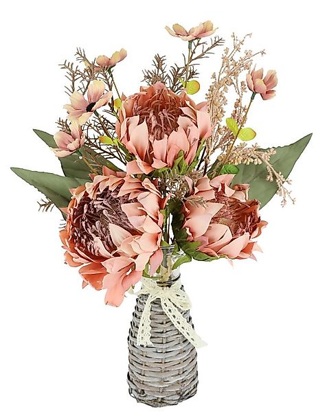 Kunstblume Protea Strauß in Vase, I.GE.A., Höhe 45 cm, Artischocken Blumens günstig online kaufen