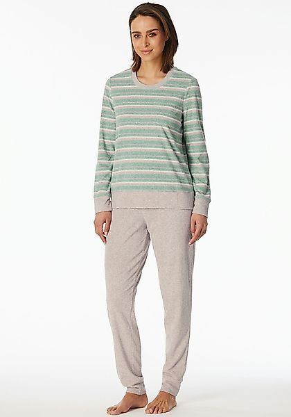 Schiesser Schlafanzug "Casual Essentials", (2 tlg.), wärmende Frottee-Quali günstig online kaufen