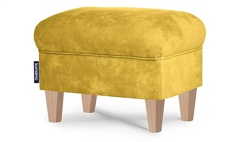 KONSIMO Hocker  Miles ¦ gelb ¦ Maße (cm): B: 55 H: 42 Polstermöbel > Hocker günstig online kaufen