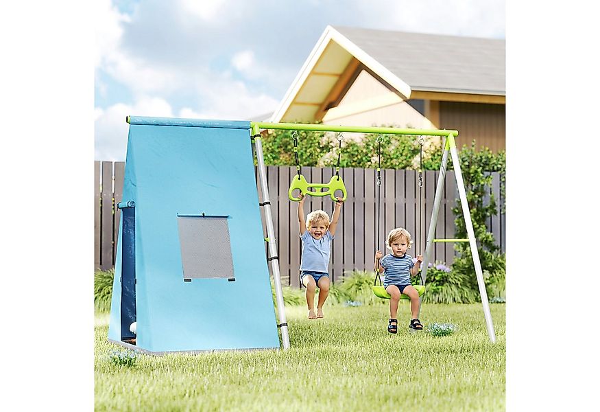 AIYAPLAY Schaukelgestell 3-in-1-Schaukel für Kinder, aus Metall, (mit Spiel günstig online kaufen