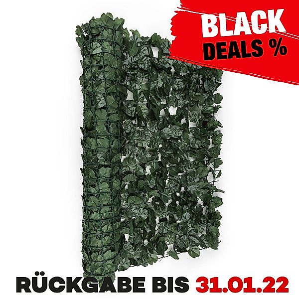 blumfeldt Balkonsichtschutz Fency Dark Ivy Sichtschutzzaun günstig online kaufen