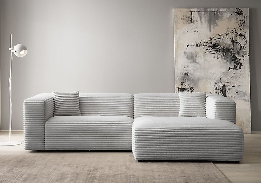 Home affaire Ecksofa »BAKELS, L-Form in Cord oder Boucle-Stoff, moderne Cou günstig online kaufen