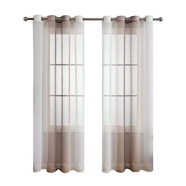 NUODWELL Gardine 2er Set Voile Vorhänge, günstig online kaufen
