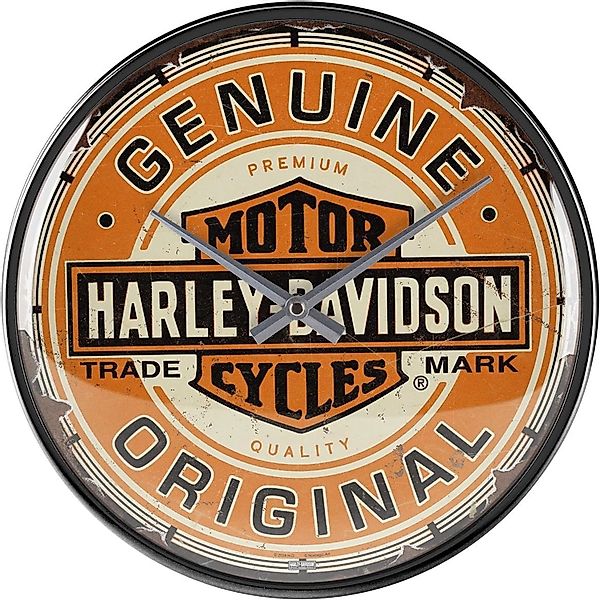 Nostalgic-Art Wanduhr Harley Davidson Genuine Original günstig online kaufen