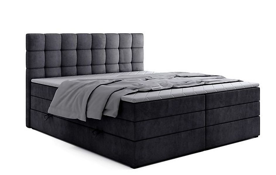 Labett Boxspringbett mit Bettkasten Doppelmatratze & Topper IGELLA KING 180 günstig online kaufen