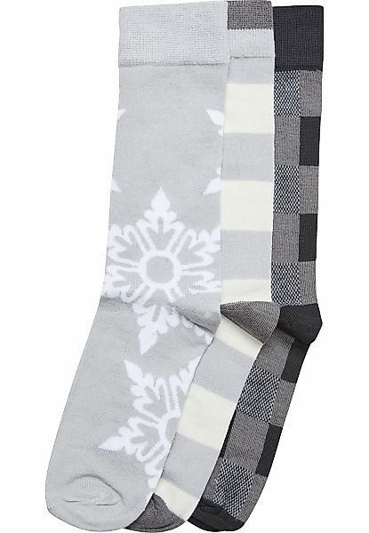 URBAN CLASSICS Basicsocken "Urban Classics Unisex Christmas Snowflakes Sock günstig online kaufen