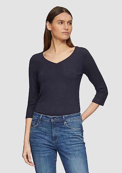s.Oliver 3/4-Arm-Shirt T-Shirt aus Lyocell im günstig online kaufen