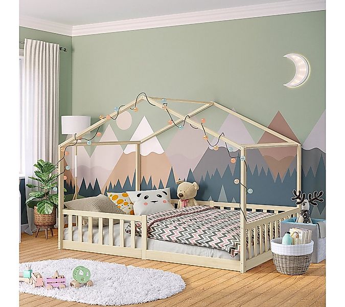 Bellabino Hausbett Bia mit Lattenrost (natur, optional mit Matratze), Boden günstig online kaufen