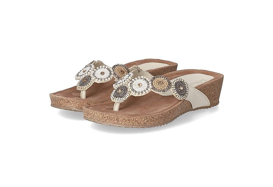 Lazamani LAZAMANI LA75455 OFF WHITE Damen Glattleder weiss Pantolette günstig online kaufen