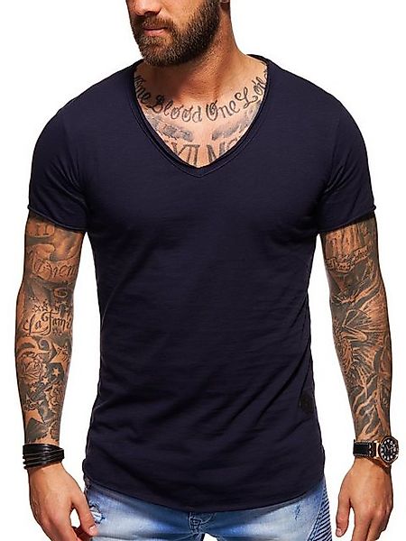 behype T-Shirt MSVALENCIA mit V-Ausschnitt günstig online kaufen