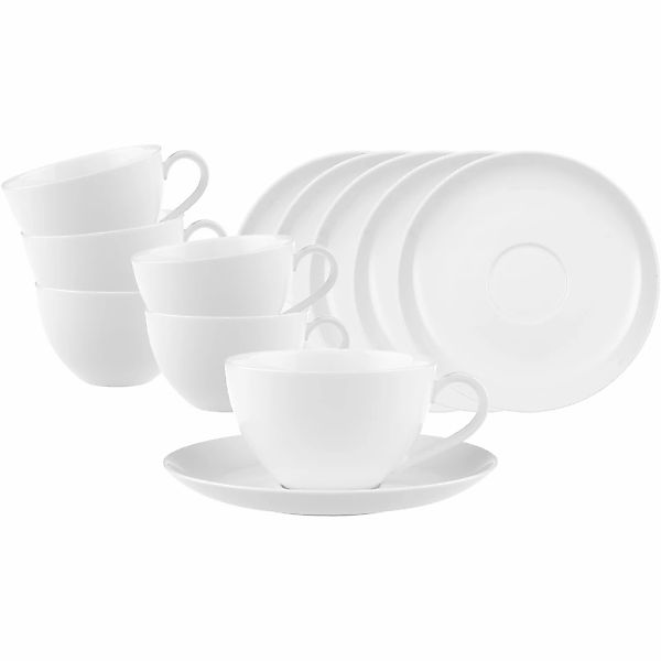 Villeroy & Boch Tasse "Kaffeetasse mit Untertasse Anmut 6er Set 12er Set we günstig online kaufen