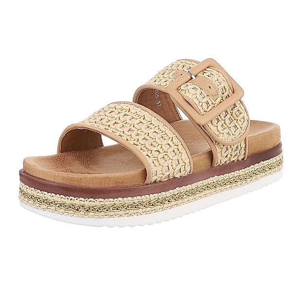 Ital-Design Bequeme Damen-Sandalen mit geflochtener Oberflächenstruktur günstig online kaufen