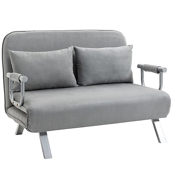 HOMCOM 2-Sitzer Schlafsofa mit Armlehne 111 x 80 x 78cm günstig online kaufen
