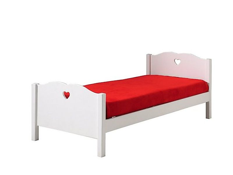 Vipack Bett aus Massiv Kiefer und MDF in Weiß. Abmessungen (BxHxT) 211,2x80 günstig online kaufen