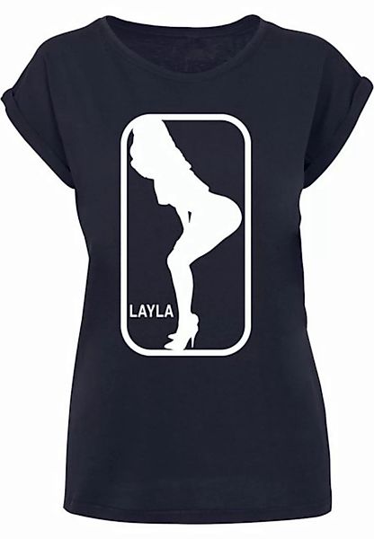 Merchcode T-Shirt Merchcode Damen Ladies Layla Dance X T-Shirt (1-tlg) günstig online kaufen