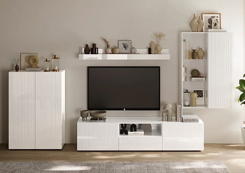 INOSIGN Wohnwand "Rio, 4tlg. Breite 300 cm, modernes, elegantes Wohnzimmer- günstig online kaufen