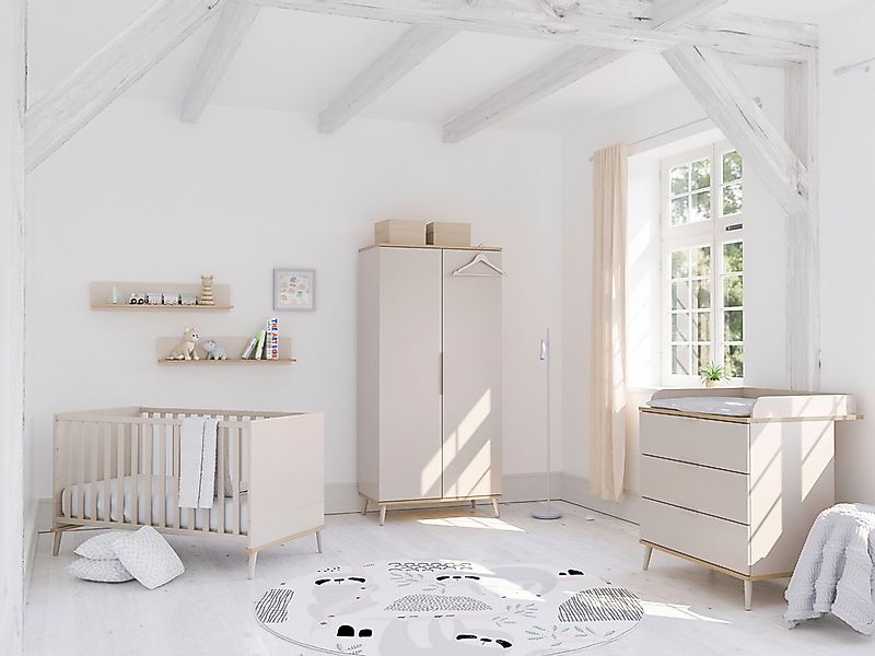 YUNY by PAIDI Kleiderschrank "HAZEL in Beige, inkl. Kleiderstangen und Einl günstig online kaufen