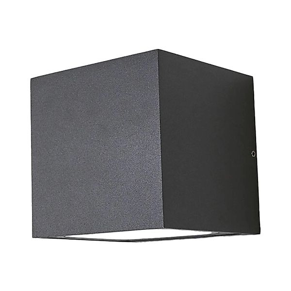 Lucande LED Wandleuchte Außen Merjem 9969055 Spritzwassergeschützt Modern i günstig online kaufen