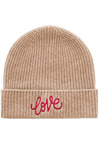 Zwillingsherz Beanie Beanie mit Love Stickerei (Packung) mit dekorativer St günstig online kaufen