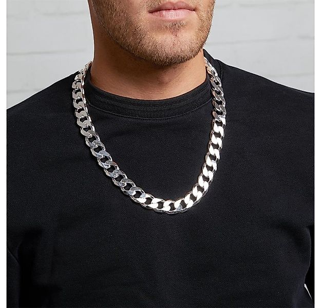JEWLIX Panzerkette JEWLIX Herren Panzerkette 17mm massiv 925 Silber 45cm günstig online kaufen