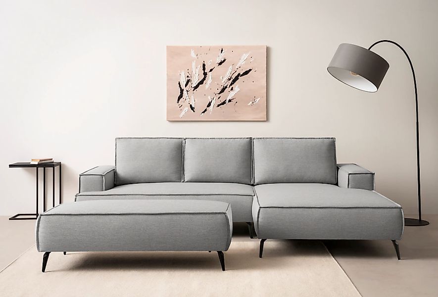 Home affaire Sitzgruppe "TVINNU, Polsterecke L-Form, Schlaffunktion, mit Ho günstig online kaufen