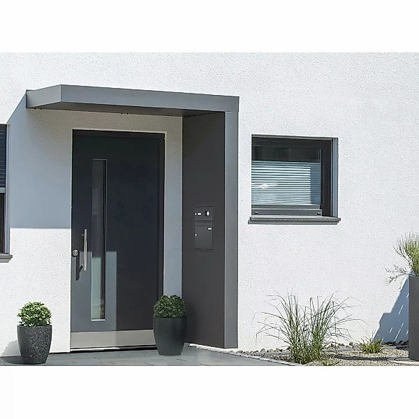 Gutta Rechteckvordach BS PLUS 200 Seite R BK Anth. Klingel Sprechanlage Kam günstig online kaufen