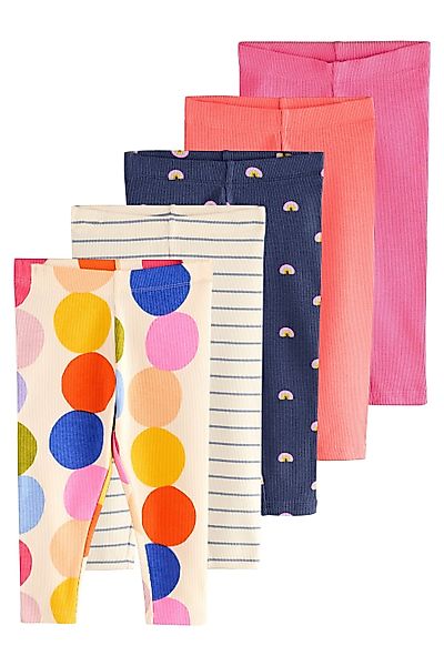 Next Leggings Gerippte Leggings im 5er-Pack günstig online kaufen