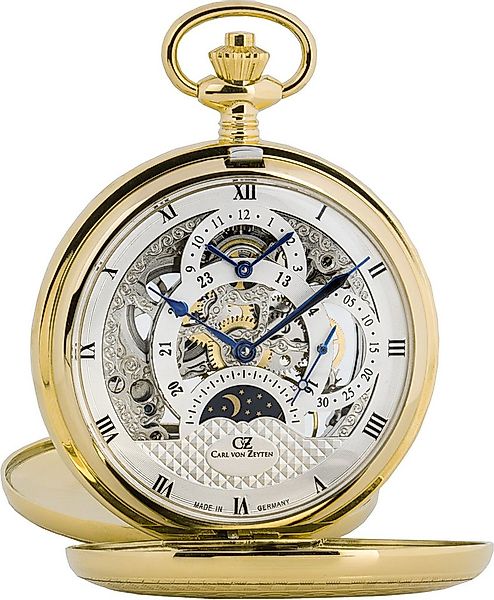 Carl von Zeyten Taschenuhr Alb, (2-tlg), Mechanische Uhr, Handaufzug, Skele günstig online kaufen