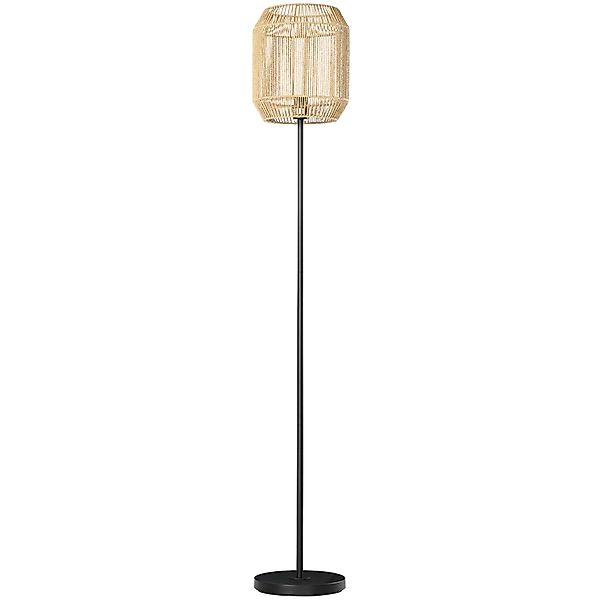 HOMCOM Stehlampe für das Wohnzimmer Vintage-Stehlampe aus Metall mit Lampen günstig online kaufen