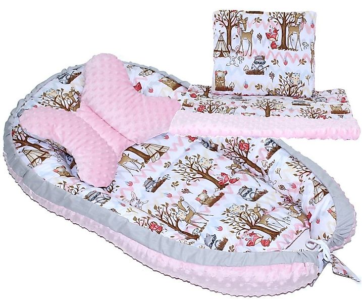 Primawela Bettnestchen Baby MINKY Nestchen Kokon Kuschelnest Kissen Decke S günstig online kaufen