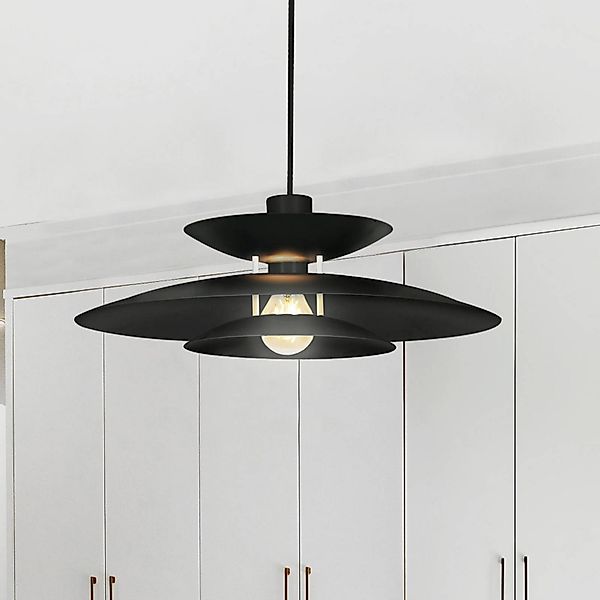Hängeleuchte Nino, schwarz, Ø 45 cm, Metall günstig online kaufen