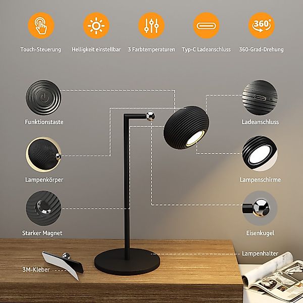 Simloveve LED Tischleuchte 2 IN 1 günstig online kaufen