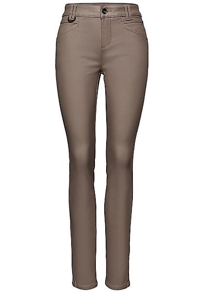 STREET ONE Stoffhose -Street One Slim Fit Coated Hose günstig online kaufen