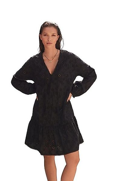 Next Minikleid Langärmeliges, gestuftes 3D Cornelli Minikleid (1-tlg) günstig online kaufen