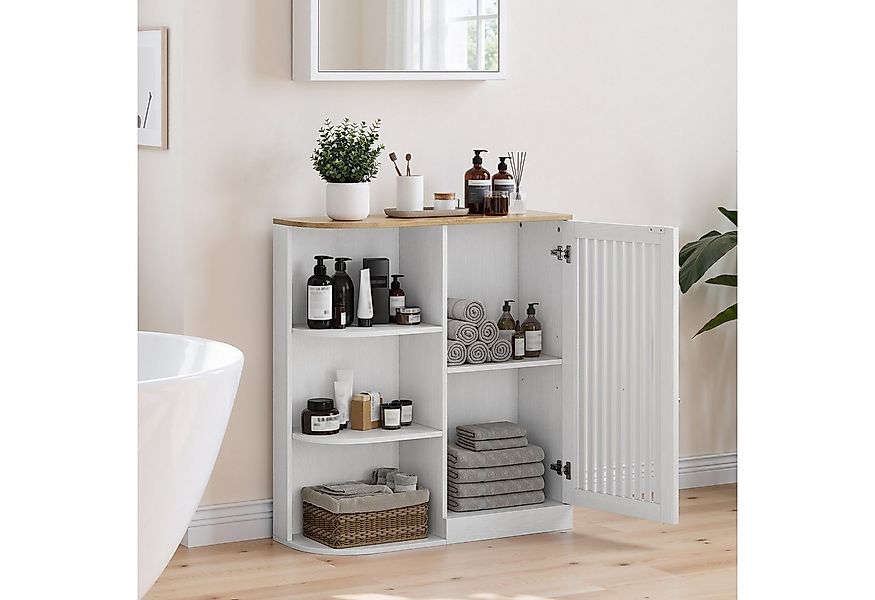 REDOM Eckschrank Eckbadezimmerschrank (mit offenen Regalen, verstellbaren A günstig online kaufen