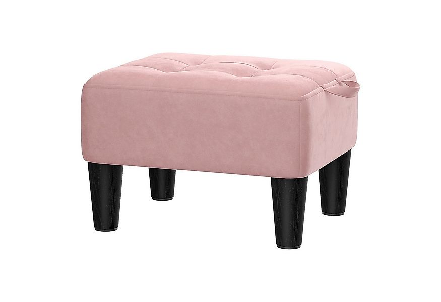 SONGMICS Sitzhocker, Fußhocker, Samt, Hocker, dicke Polsterung, bis 150 kg günstig online kaufen