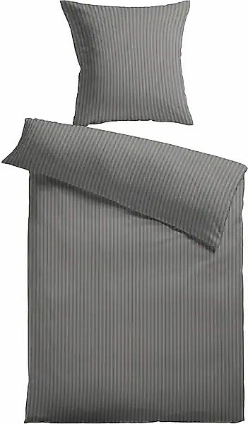 KiNZLER Bettwäsche Damast-Streifen, Damast, 2 teilig, günstig online kaufen