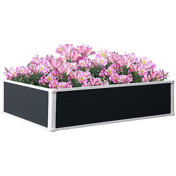 Outsunny Hochbeet Blumenkasten Pflanzkasten mit Drainage 120x90x30cm für Ge günstig online kaufen