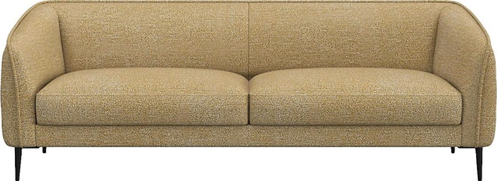 FLEXLUX 3-Sitzer »Belle Designsofa, Couch, bequem durch Kaltschaum im Sitz« günstig online kaufen