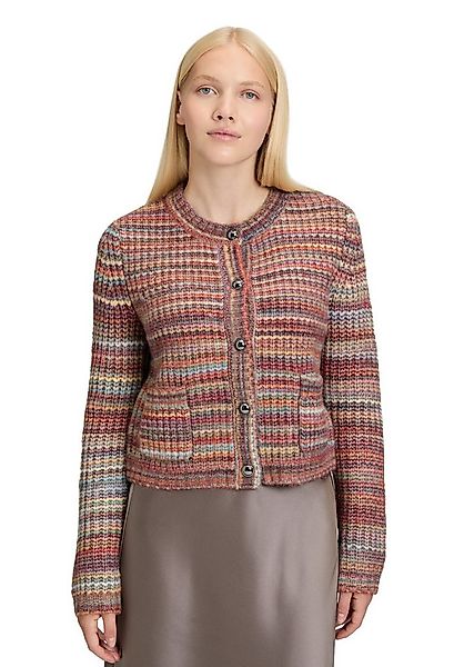 Cartoon Strickjacke Damen Cardigan mit Rundhalsausschnitt (1-tlg) günstig online kaufen