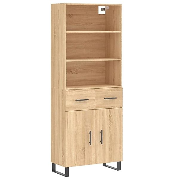vidaXL Highboard Sonoma-Eiche 69,5x34x180 cm Holzwerkstoff 3200540 günstig online kaufen